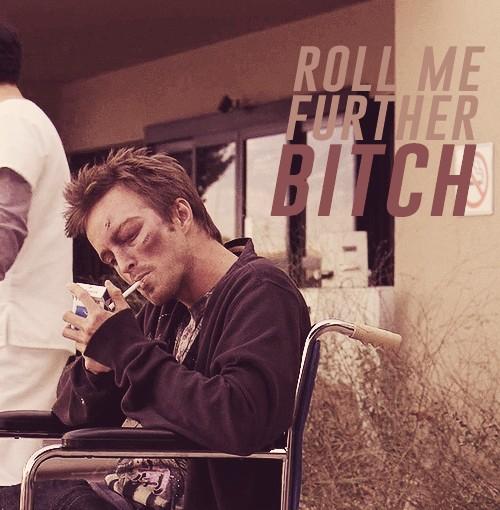  "Sir you have to be at least 20 feet away from the entrance to smoke ..... Happy birthday Aaron Paul 