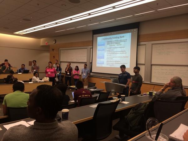 RossMakerFaire's tweet photo. @MichiganRoss #Sec4 hard at work ideating with @GM &amp; #Detroit community reps for the #RossImpact challenge! #GoBlue http://t.co/s6boEC7ghB