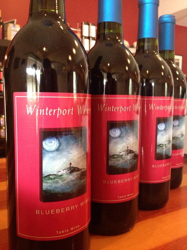 #MAINE #BLUEBERRY #WINE made and bottled on site <a href="/WinterportWine/">Wine&Beer</a> #shoplocal