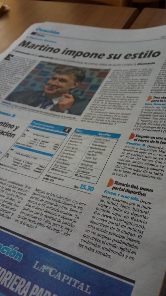 <a href="/leandrorosati/">Leandro Rosati </a> "Sardi" orgullo de la ciudad! 
Rosario Gol el nuevo portal deportivo.