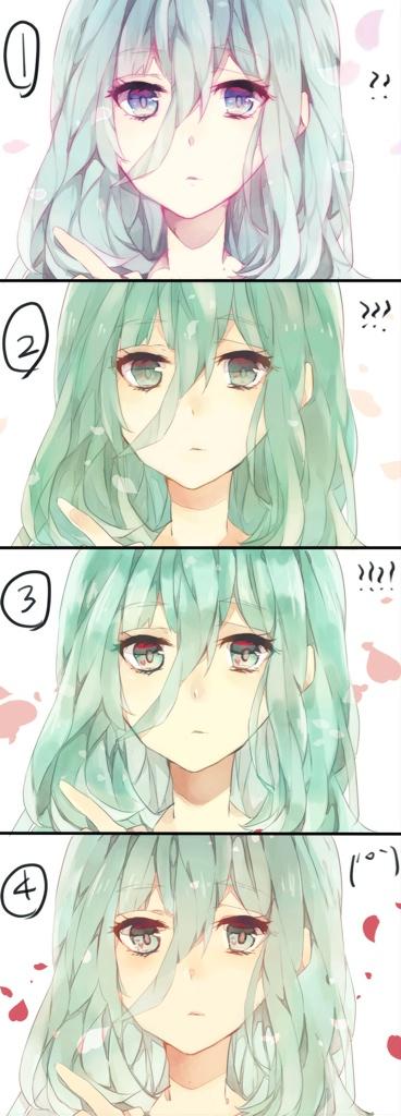 さっきから適当な女の子塗り塗りしてたんですけど
やっぱいつも塗りが一番しっくりくる…てか塗りやすい…4番に落ち着きました…色模索…とは(白目) 