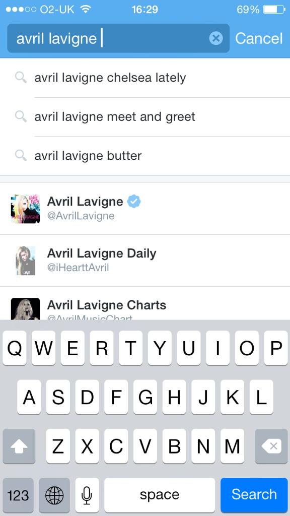 YouTube_OTP's tweet photo. @buffwoto @luffwoto Avril Lavigne butter now comes up as a suggestion when you search her name on twitter. Be proud. http://t.co/yZwnuMUYhd