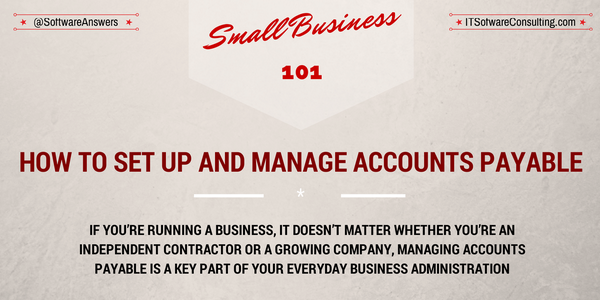 SoftwareAnswers's tweet image. How to Set Up and Manage Accounts Payable: goo.gl/vMHkdW

#HomeBusiness 
#SoftwareAnswers