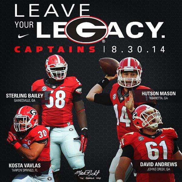 Captains 8.30.14 | Leave Your Legacy #TheGeorgiaWay