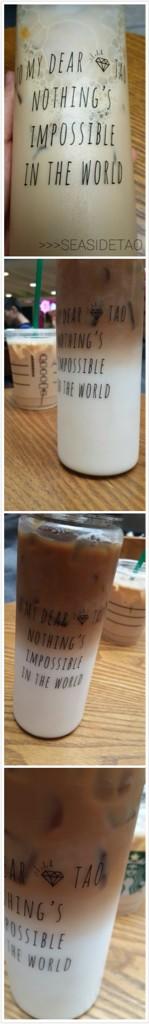 SeasideTAO's tweet photo. #TAO# SEASIDETAO's bottle >>> NOTHING'S IMPOSSIBLE IN THE WORLD❤️❤️❤️ http://t.co/382KayxC10
