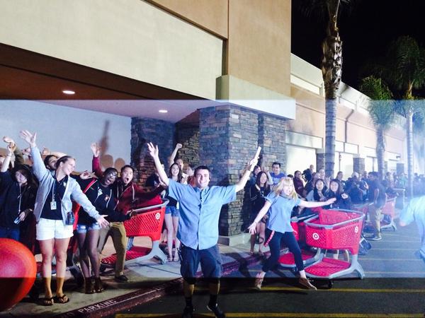 abelsohn's tweet image. Target event with Emma Roberts!