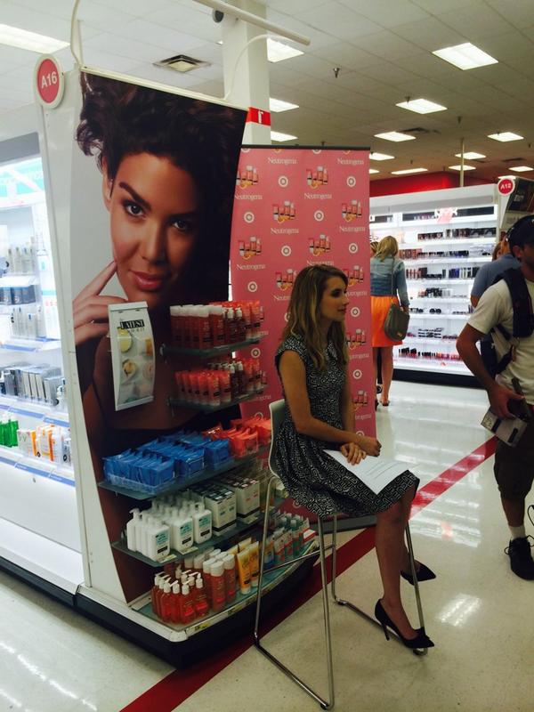 abelsohn's tweet image. Target event with Emma Roberts!