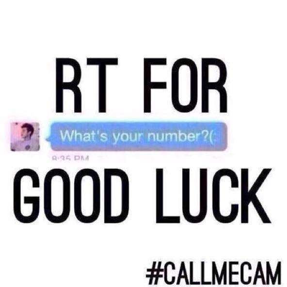 xcamxnash's tweet photo. RT FOR GOODLUCK!! GOOD LUCK EVERYONE I LOVE YOU ALL🍀💞 #CallMeCam #CallMeCam #CallMeCam @camerondallas #CallMeCam http://t.co/vEGt98kNJ8