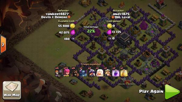 DDclashofclans's tweet photo. So this is what happen during my clan wars against me this guy FAILED. Lol http://t.co/SGD59KAzeP