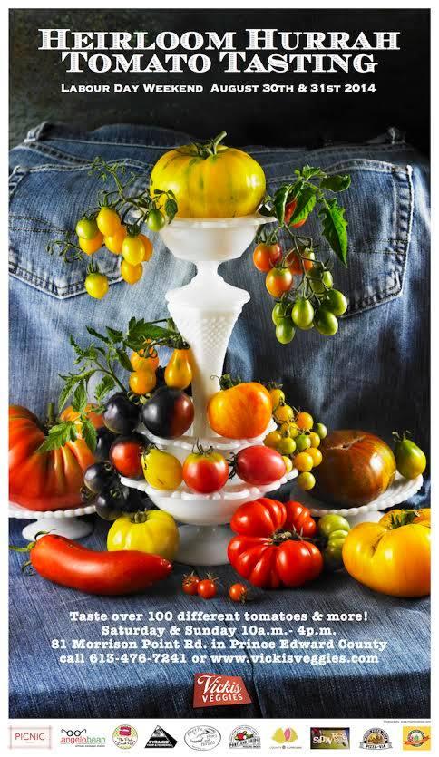 @vickisveggies Heirloom Hurrah and tomato tasting is this weekend in #TheCounty #longweekend