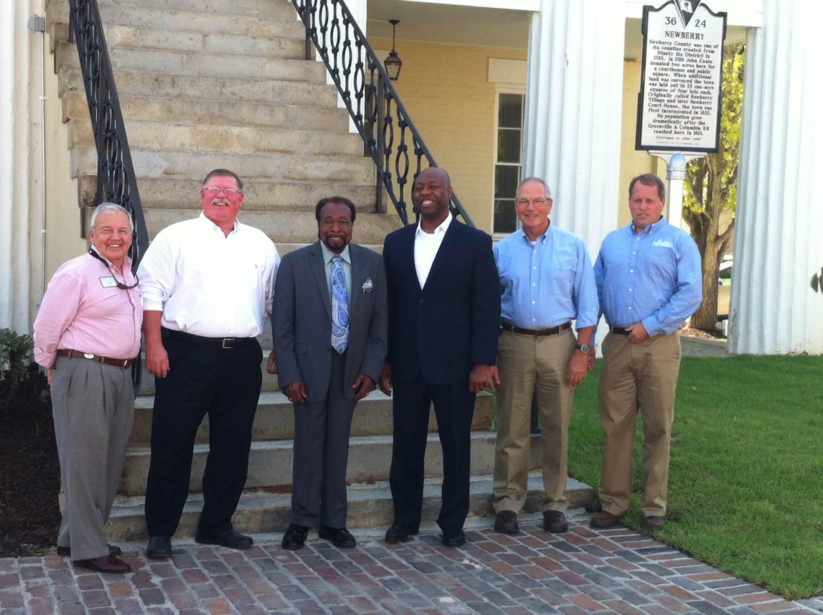 Tim Scott on Twitter "Great meeting with Newberry Mayor Foster Senn and city officials