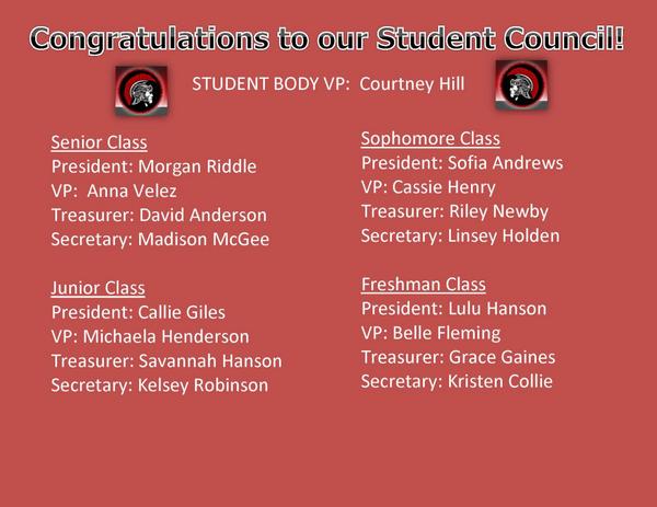 HazelGreenHigh's tweet photo. Congratulations to our newly elected class officers! Proud of our student leaders! http://t.co/h6ratDn8R2
