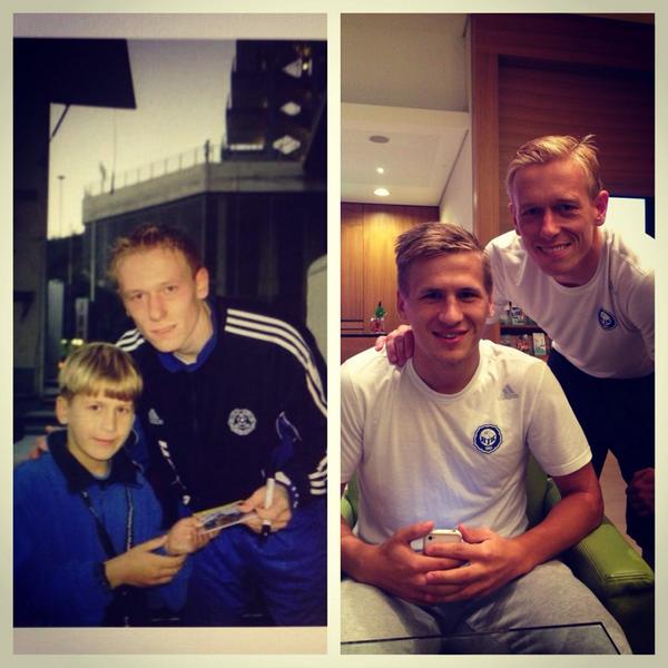 How great is this: me and <a href="/RolliLod/">Robin Lod</a> over 10years ago...and today😄👍 #HJK