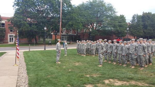 LHUROTC's tweet photo. First leadership lab.  Let's go, #havenarmy #ROTC @LockHavenUniv http://t.co/ysP5CCNPwq