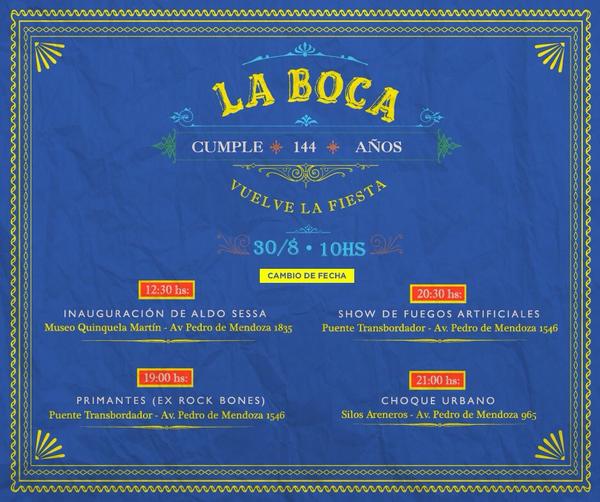 Vuelve la fiesta a La Boca!! Este sábado 30 en el puente transbordador y en los silos areneros cc  <a href="/robertovernucci/">Roberto</a>
