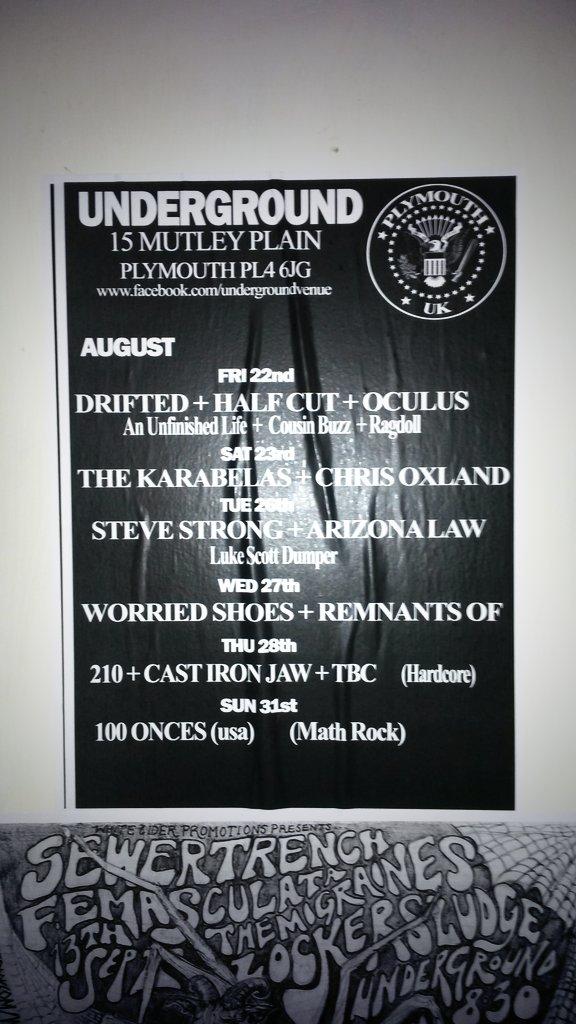 RemnantsOf's tweet image. Look Mum...We're famous! ;) #LiveMusic at The Underground #Plymouth