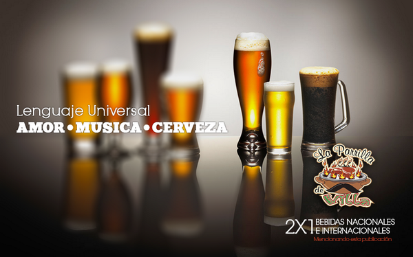 parrilladevilla's tweet photo. AMOR, MÚSICA Y CERVEZA.
Disfruta del 2x1 en Bebidas con nosotros. #NuevoVallarta
http://t.co/1RDb94pfdU http://t.co/jjSNjmw0hI