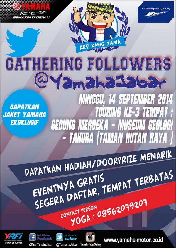 YamahaJabar's tweet photo. Selamat pagi :D gabung yuk ke acara Kang Yama cc @KecamatanCibiru @CibiruInfo @infocibiru @BEMUPI_Cibiru http://t.co/SLSLJ4BRWK