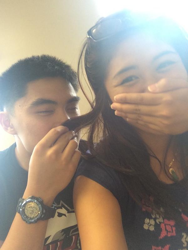 dianatuesday's tweet image. Finally leaving the library with this dork. #stayedfocused #studybuddies #wegotthis