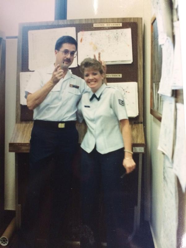 kimcunninghamwx's tweet photo. Early #tbt, memories of forecasting school at Chanute afb. #long5months #80shair @weather channel http://t.co/SnbRxhHZnr