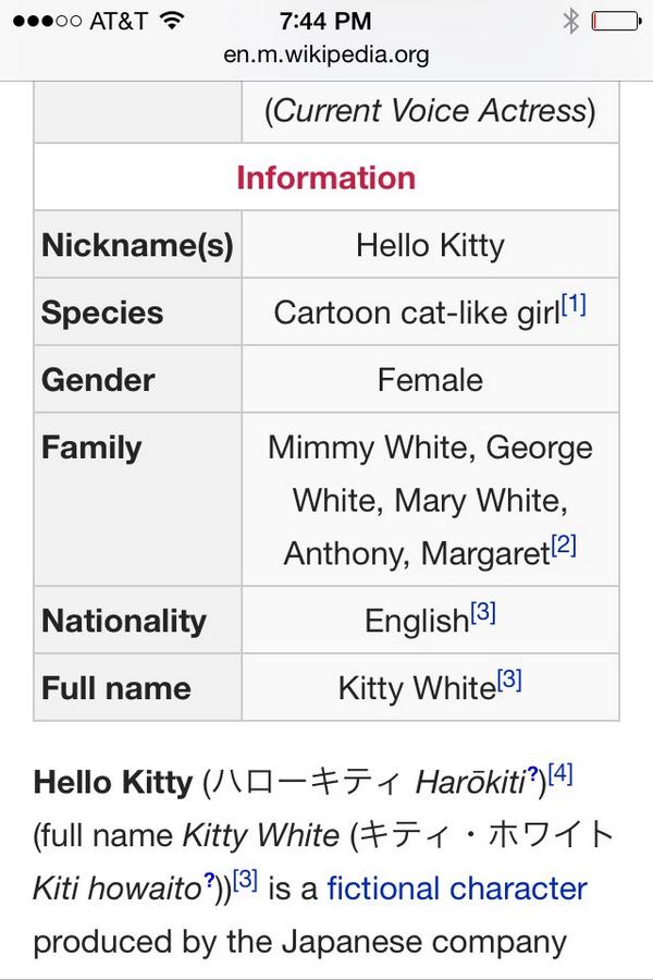 JanuaryWorld's tweet image. #HelloKitty is a cat-like girl who has whiskers.