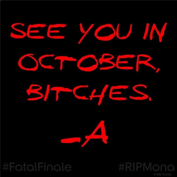 October needs to get here fAster! #PLL #FatalFinale