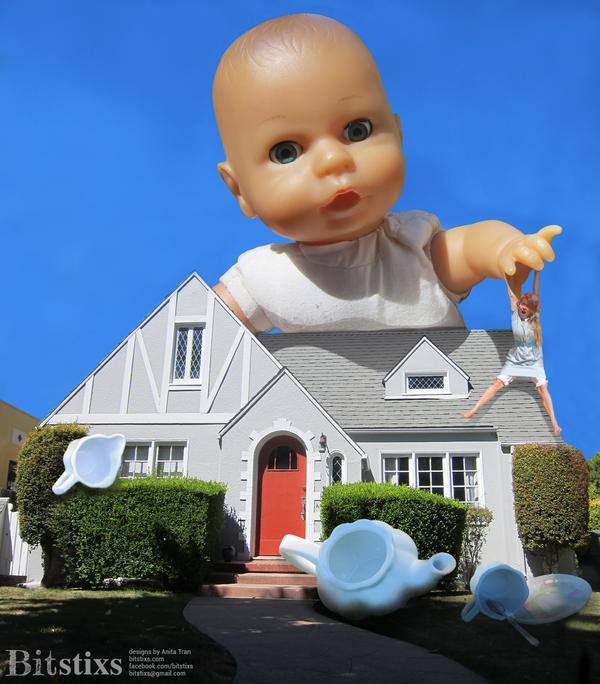 ART_Hopper's tweet image. My dolls creating havoc at a #PaloAlto residence today :)