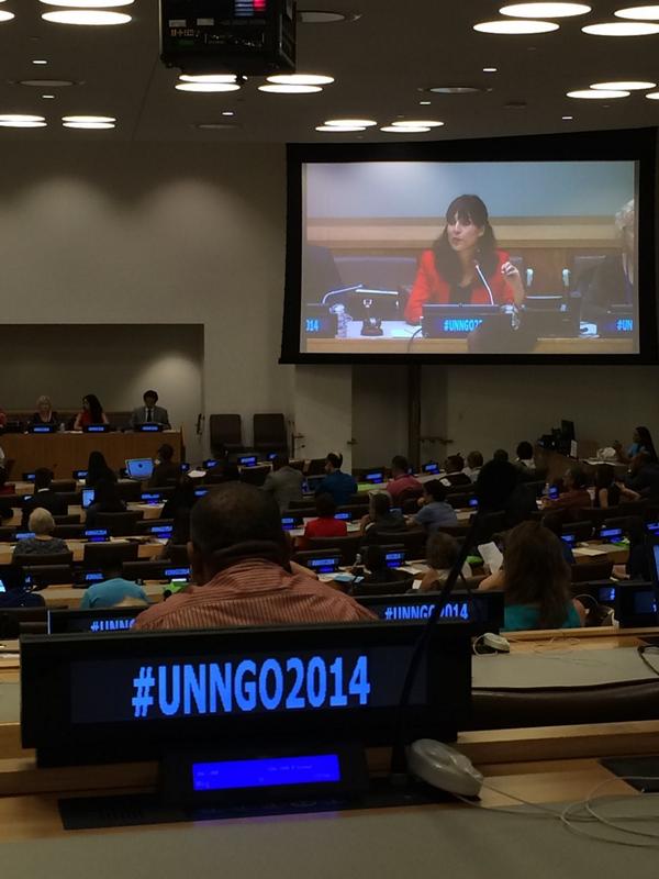 UN's tweet photo. NGO reps are gathering at UNHQ to help shape new vision for global development http://t.co/fSSRQwLDIp #UNNGO2014 http://t.co/o1u32qi51m