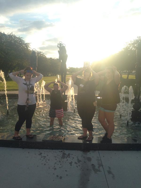 RoadRally11's tweet photo. Two sets of halos and devil horns #SaintsAndSinners #WeAreOUHousing http://t.co/eMB1uhULUD