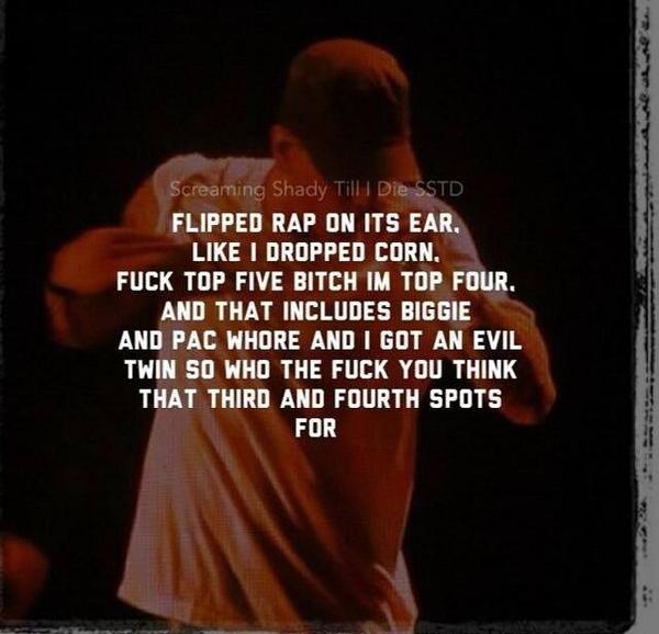 EMlNEMShow's tweet photo. Incredible lyrics from Evil Twin http://t.co/pRwEpq2ayL