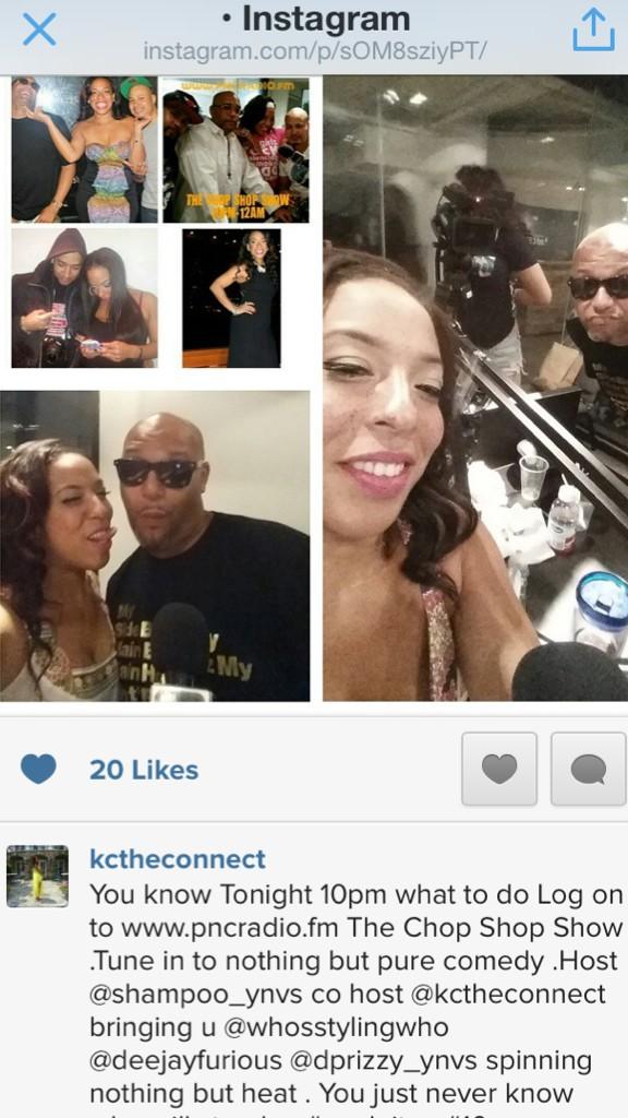 THECHOPSHOPSHOW's tweet photo. Checkout @KcTheConnect on her segment @WhoStylingWhoKc w/ host @shampoo_ynvs of #thechopshopshow @Djfurious @MajiMost http://t.co/Mnn1JS1RX9