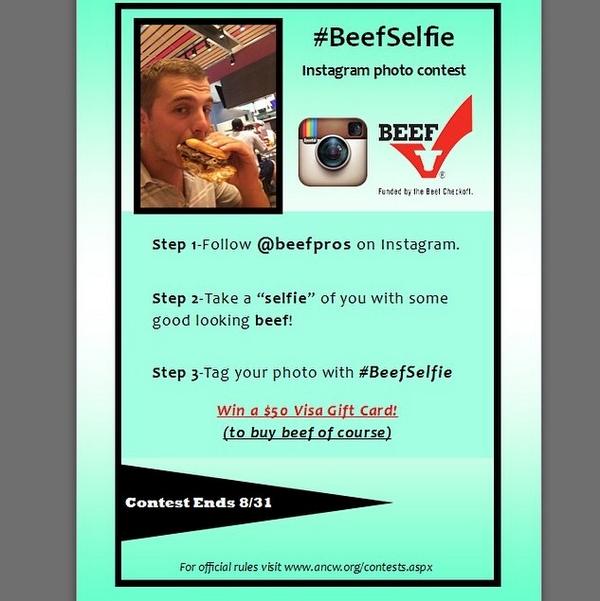 hodgenstein's tweet photo. Since sharing some great #recipes from the #WithBeef twitter party, participate soon in the #instagram #BeefSelfie http://t.co/S7L6yvMJzV