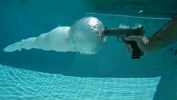 thedrunkystory's tweet photo. This is what an underwater gunshot looks like. http://t.co/yU9zsspigp