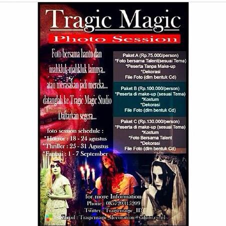 Pagi tweeps,gimana kabar kalian? ohh yaa,buat photo session TragicMagic masih kita tunggu loh,ayo buruan daftar!!
