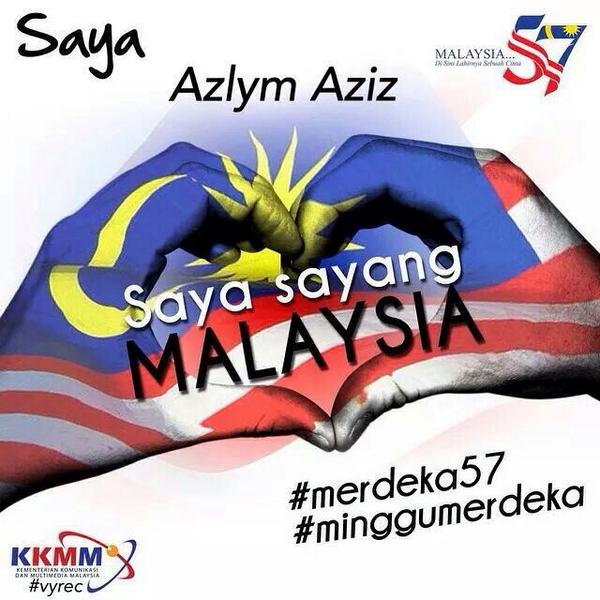 AzlymAziz's tweet photo. Kita sama2 pakai dp macam ni.. #jomserang #merdeka57 #minggumerdeka #raptaimerdeka #merdekapicuplines http://t.co/P34iQBf1Rr
