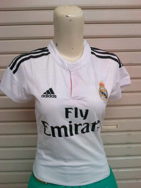 LEGsport's tweet photo. HOT SALE!! Jersey Real Madrid Home Ladies Official 14/15. S M L XL. contact 082231030074 #Malang #jerseygradeori http://t.co/RB9i2b1ZC6
