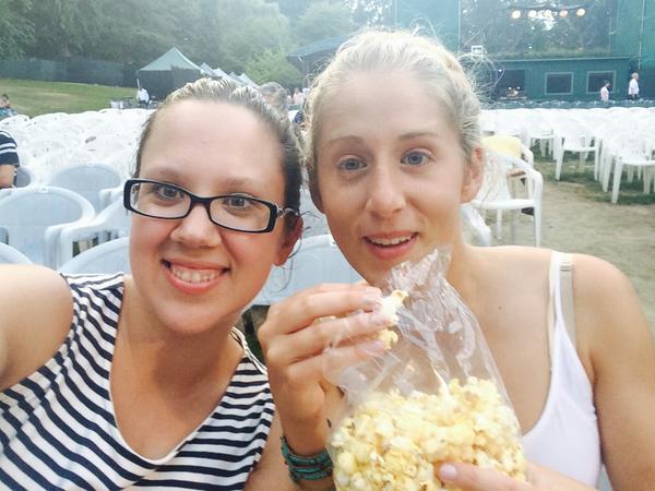 stephinator87's tweet photo. At Legally Blonde again! This time with a blonde! #tuts2014 @Joce_Gauthier http://t.co/vwvkRC7NG1