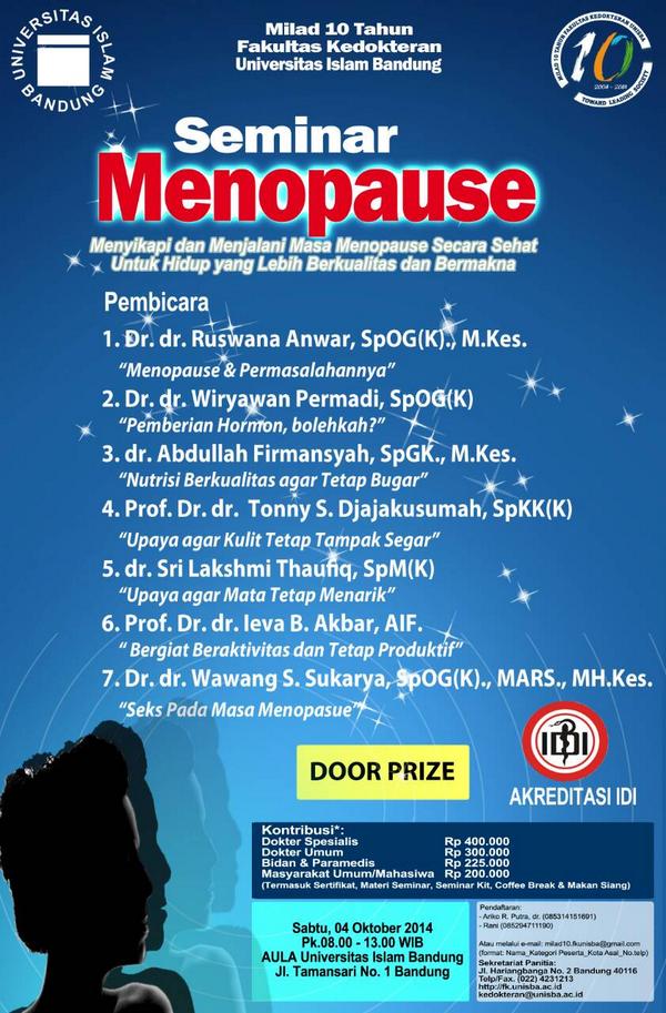retnofauw's tweet photo. Seminar Menopause http://t.co/LZCZIMQa3G