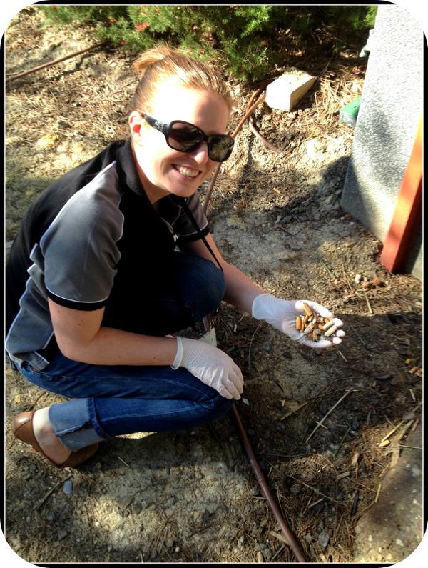 ecoactiv_au's tweet image. We even collected cigarette butts for #KABWeek @terracycleaust @KABNAHQ