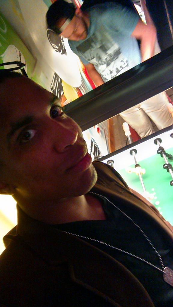 Beck_312's tweet photo. That look when you who someone ass in foozeball #roomate #arcade #getsime http://t.co/ZyjdCh5DsB