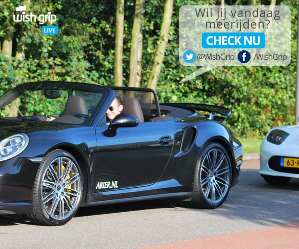 Thanks <a href="/akkernl/">VD Akker</a> voor de <a href="/Porsche/">Porsche</a> #991 Turbo S Carbriolet. Wat een bak! #WishGrip