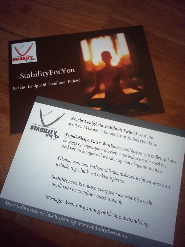 StabilityForYou's tweet image. Nieuwe flyers zijn binnen 😄