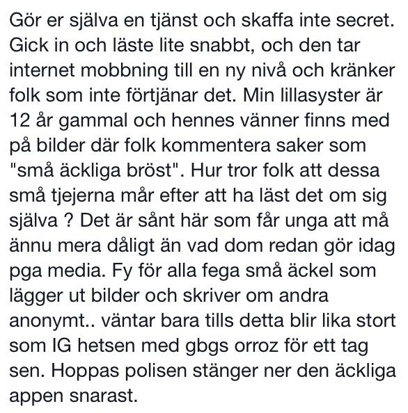 Looeken's tweet image. Läst på Facebook.