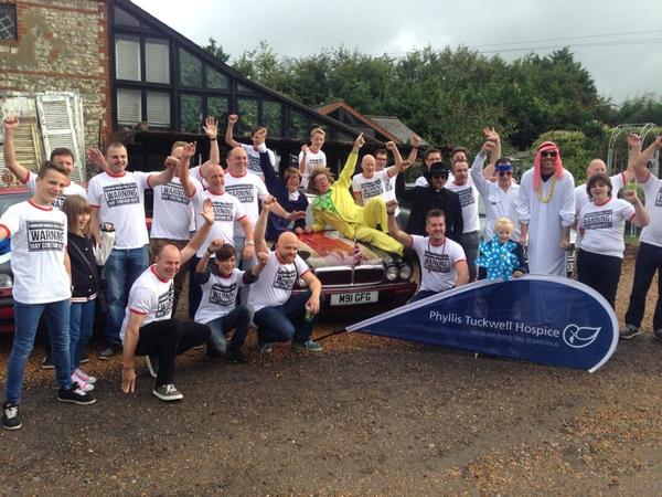 PTHcorporate's tweet photo. And they're off!! Good luck to @wreckandrouen and thanks for supporting @PTHospice #vroom #vroom #bangerrally http://t.co/8o4XotvhW0