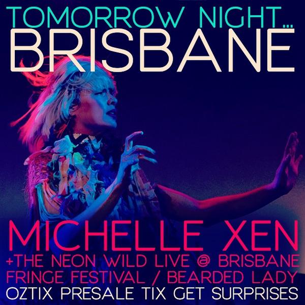 CurvedRadio's tweet image. TOMORROW NIGHT LIVE AT THE @BrisbaneFringe  #michellexen #dynamicsofdisobedience #tour #Tixselling #newsongbombs