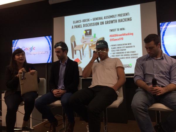 inspiredworlds's tweet photo. Listening to the panel at growth hacking event #GAEOgrowthhacking @ElanceSYD http://t.co/E8OkZKzIft