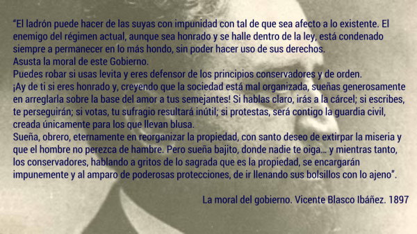 tonisolano's tweet photo. "Puedes robar si usas levita... Ay de ti si eres honrado" Blasco Ibáñez, 1897 http://t.co/HqRPvMeidc