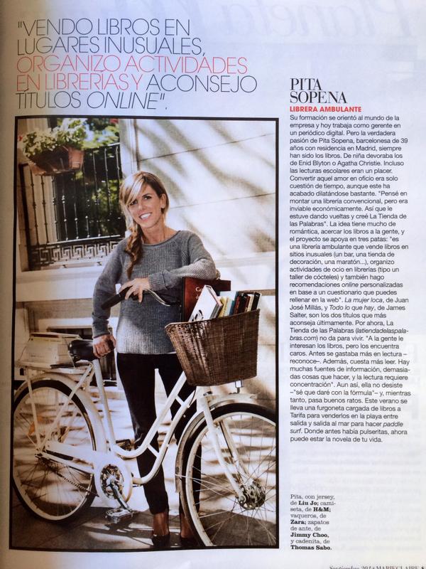 TiendadPalabras's tweet photo. Muy contentos estamos que @marieclaire_es nos saque en su número de septiembre para contar nuestro Nuevo Rumbo!! http://t.co/Zc3Yj3DG2d