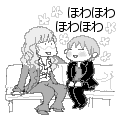 タカミーのお隣で、ほわほわ微笑む光ちゃんがとっても可愛いです。「大好きー大好きー」ってカラダ全体が叫んで甘えてます(笑) 