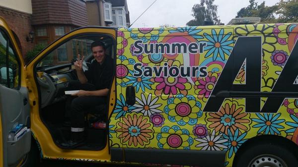 JohnDBearman's tweet photo. John got my can going and saved me this morning in Epping. Thanks!! @theaa_UK #Aahippyvan http://t.co/39CHAcdjFW